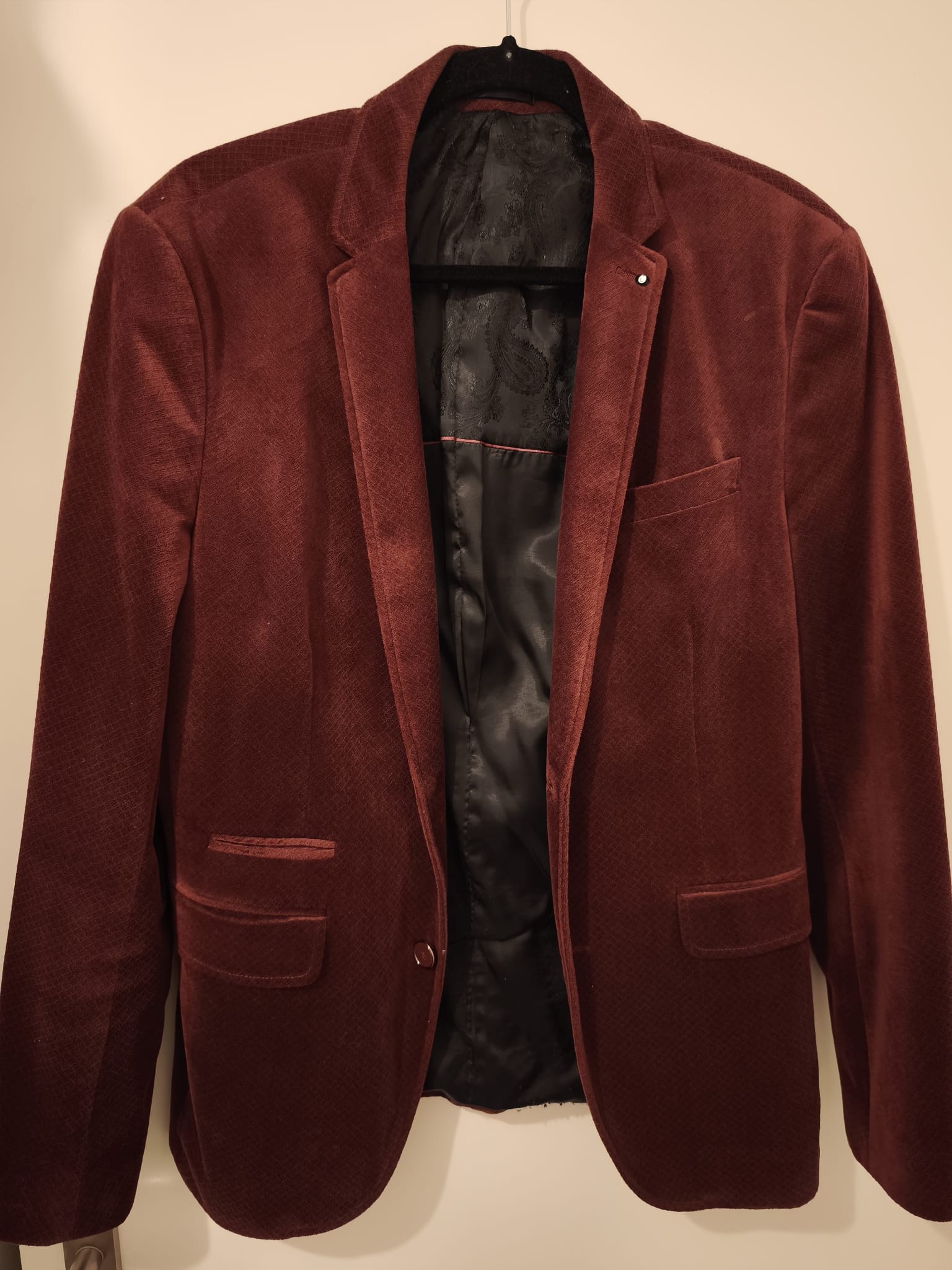 Veste DEVRED Daim rouge